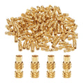uxcell 50pcs M2.5 Threaded Inserts Brass Heat Set Insert M2.5x10mm, OD 4mm Knurled Insert Nuts, 3D Printing Brass Nuts Female Threaded Inserts Nuts