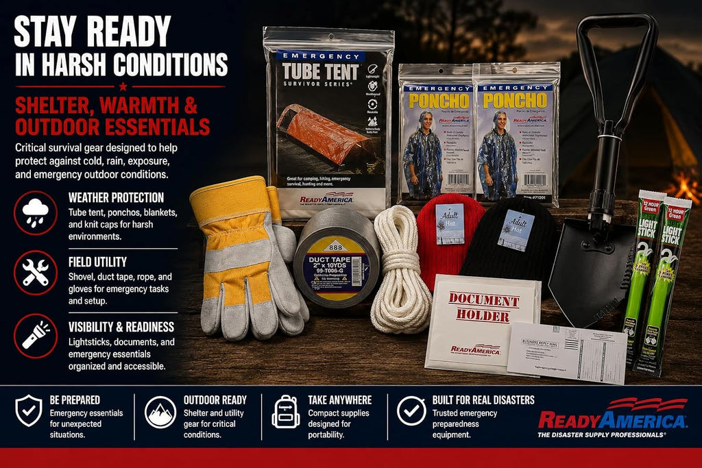 72 Hour Elite Emergency Kit, 2-Person, 3-Day Backpack, Includes First Aid Kit, Survival Blanket, Emergency Food