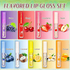 9 Pcs Mini Lip Gloss Bulk,Long Lasting Moisturizing with Vitamin E