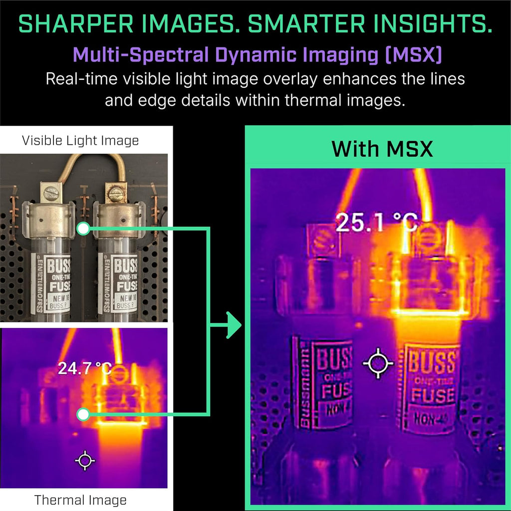 Flir One Pro - Thermal Imaging Camera for iOS Smartphones (iPhone 15 and Newer w/USB-C), 480x360 Super Resolution