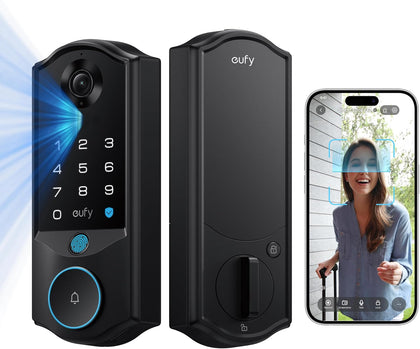 Smart Lock E40, Front Door Deadbolt with Facial Recognition