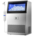 Commercial Ice Maker, 200LBS/24H with 33LBS Storage, Self-Cleaning