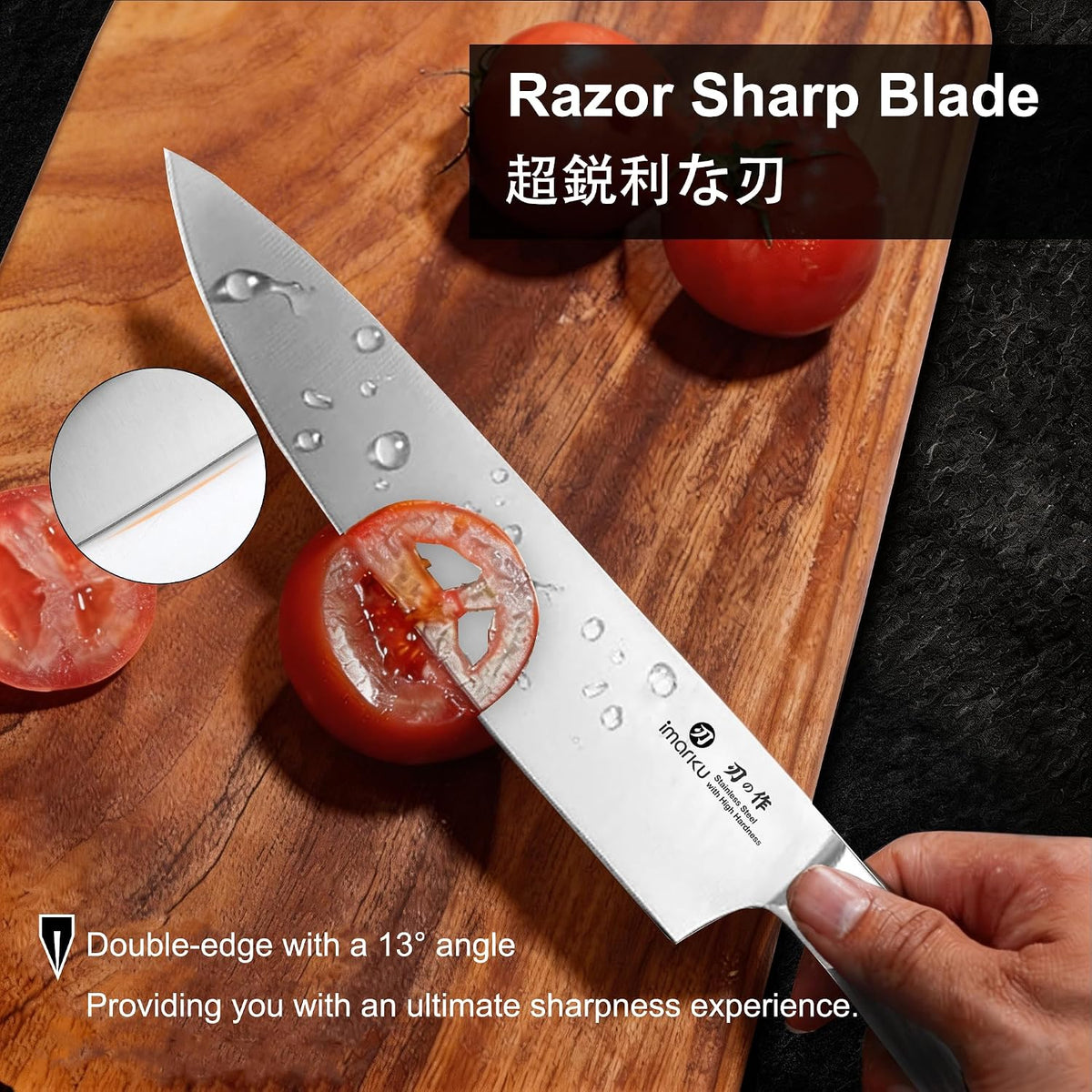 3 Pieces Knife set, Japanese HC Stainless Steel Kitchen Knife Set