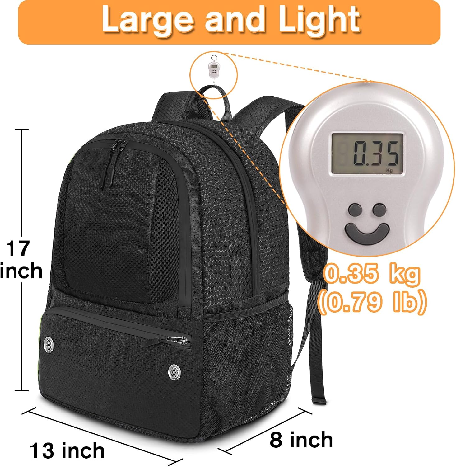Soccer Backpack, Soccer Bag with Ball Holder and Shoe Compartment | Water Resistant Sport Equipment Bags Fit