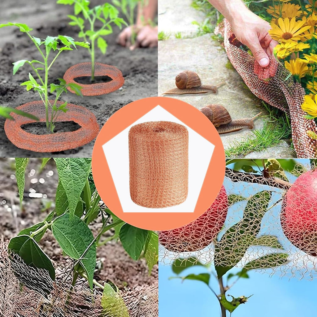 Copper Mesh Rodent Control, 5 in x 100 ft Copper Wool for Mice, Rats & Bats | Premium Copper Mesh Roll for Weep