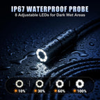 Endoscope Camera with Light, 1080P HD Borescope with 4.3" IPS Screen