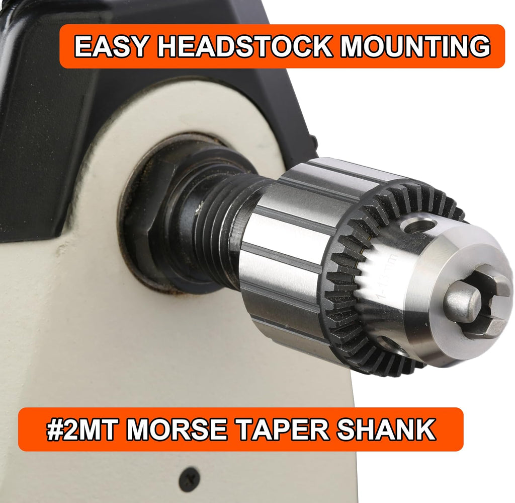 1/2" Key Type Heavy Duty Drill Chuck with #2MT Arbor