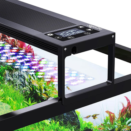 24/7 Planted LED Aquarium Light for Fish Tank with Timer, 30-36 in | Fish Tank Light for Plants, Auto On Off with