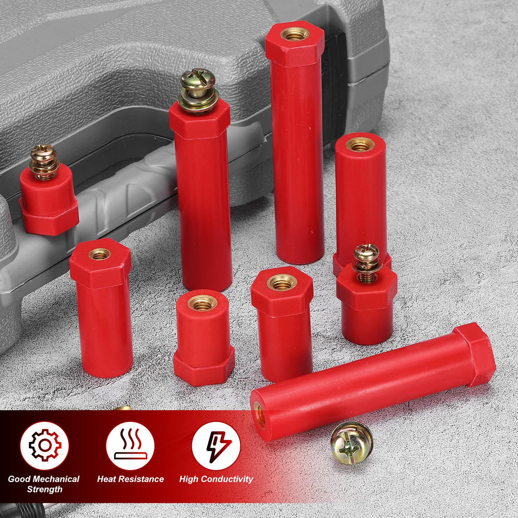MECCANIXITY 2pcs 20x90mm M8 Busbar Insulator Polyester Standoff Insulators