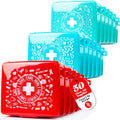 EVERLIT Pocket-Aid Mini First Aid Kit | Compact, Portable Hard-Shell Cases of 50 Items | Cuts, Scrapes, Wound Care