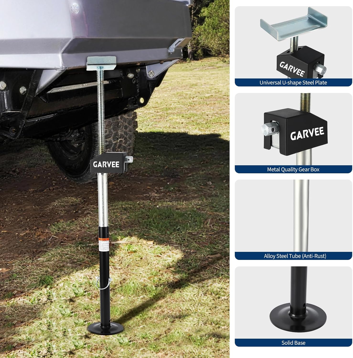 RV Slide Out Support Jacks (Set of 4) - 20,000lb Heavy Duty Rv Stabilizer Jacks Support, 21"-49" Quick-Lift