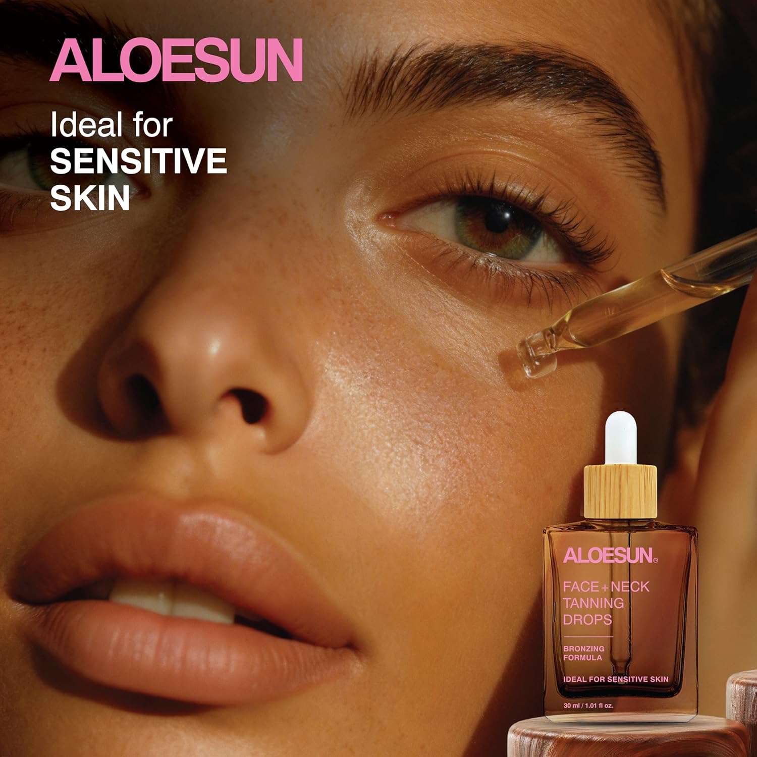 Self Tanning Drops for Face & Body - Gradual Self Tanner Drops - Sunless Tanning - Streak-Free Bronzing - Hyaluronic