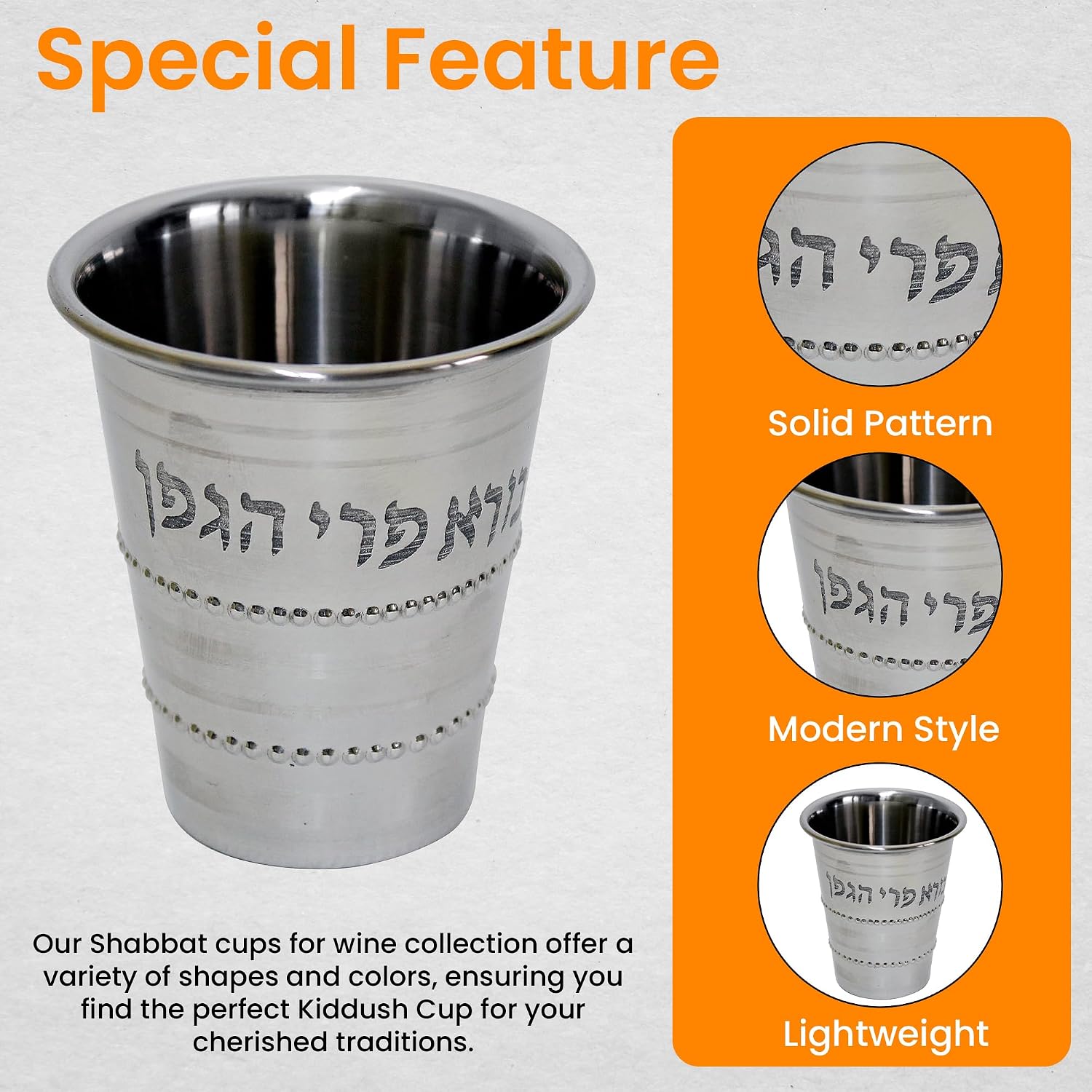Kiddush Cup with Saucer | (KE-CA22371S) 9-Inch Premium Quality Silver Plated Elijah's Goblet Cup | Perfect for