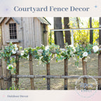 2Pcs 6.5FT Wedding Decor Artificial Flower Eucalyptus Garland