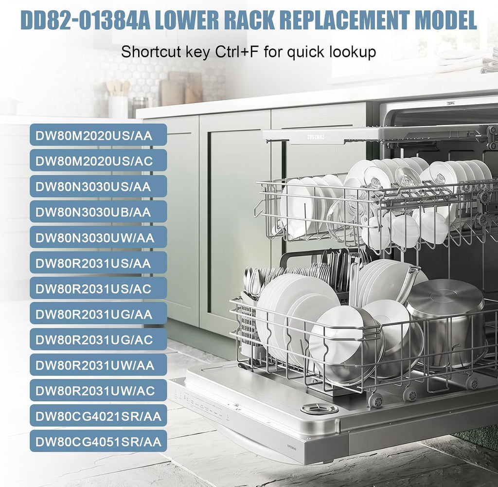 DW80R2031US/DW80M2020US Lower Rack Compatible with Samsung Dishwashers