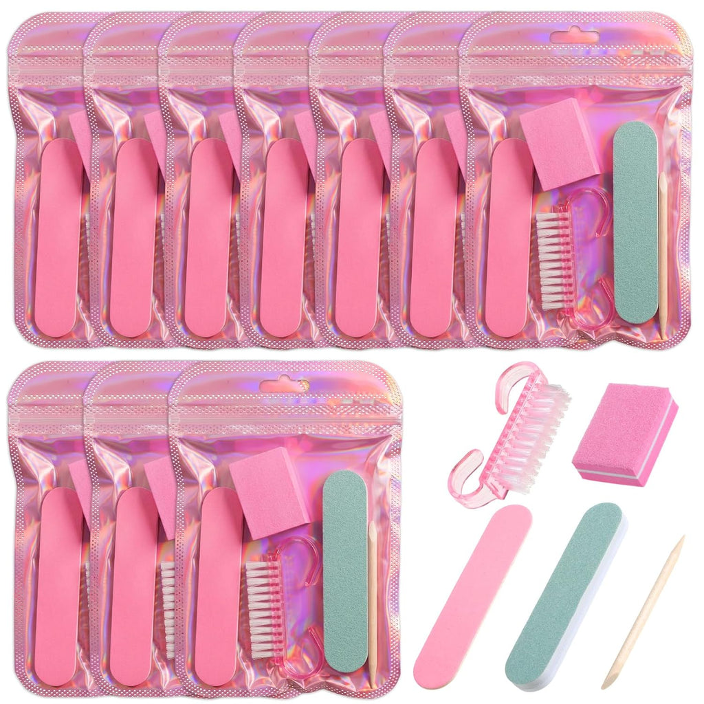 10 Packs Disposable Manicure Kit, 5 in 1 Nail Pedicure Kit