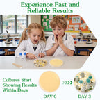 Nutrient Agar Petri Dishes Science Project Kit | Pre-Poured Agar Plates and Cotton Swabs for Science Experiments |