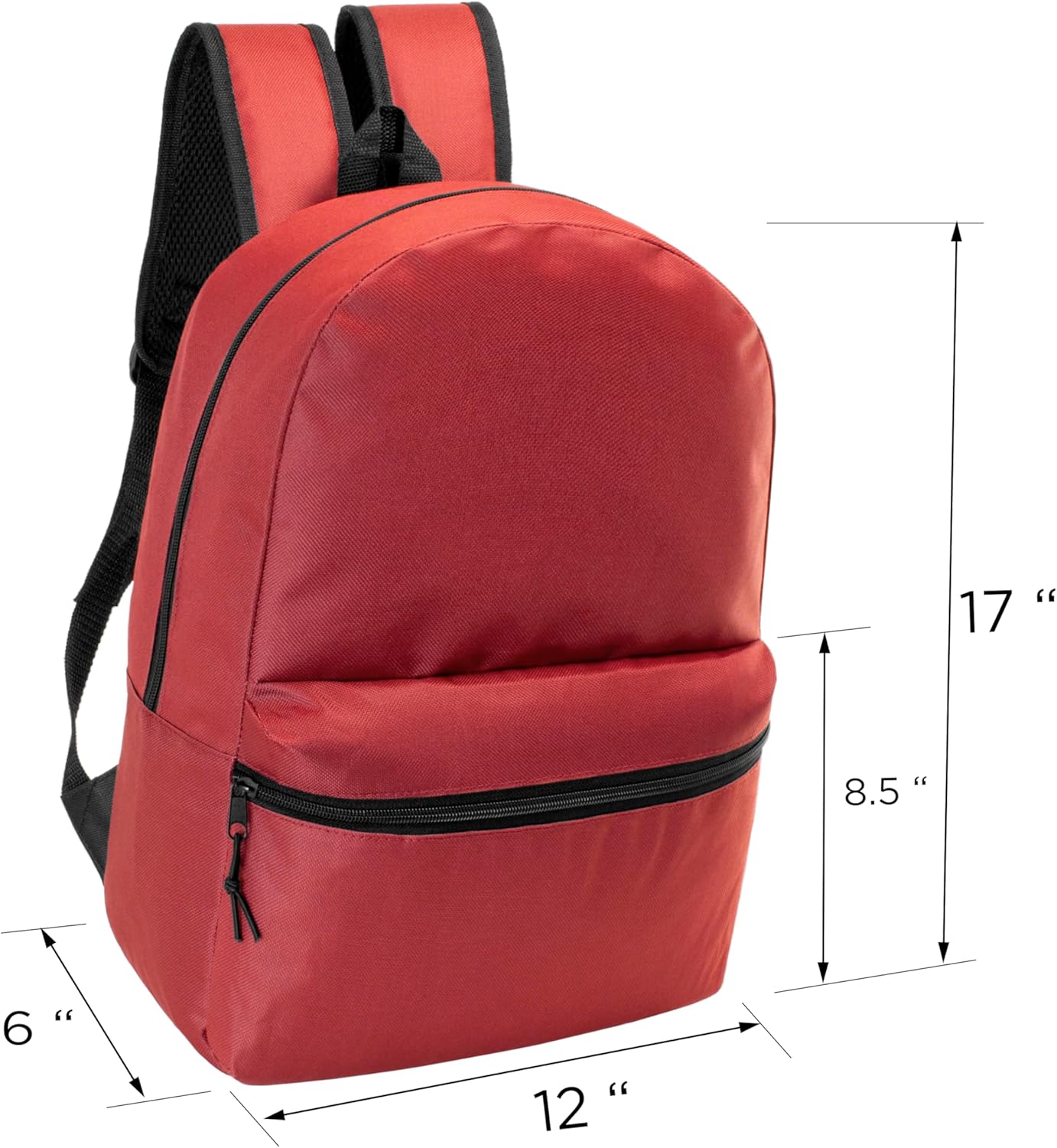 17" School Backpacks for Kids - Backpacks in Bulk for Elementary, Middle, and High School Students, 10 Pack