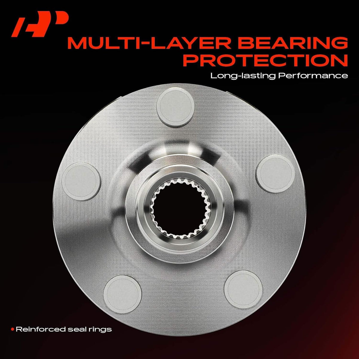 A-Premium 2 x Front Wheel Bearing and Wheel Hub Kit with 5-Lug