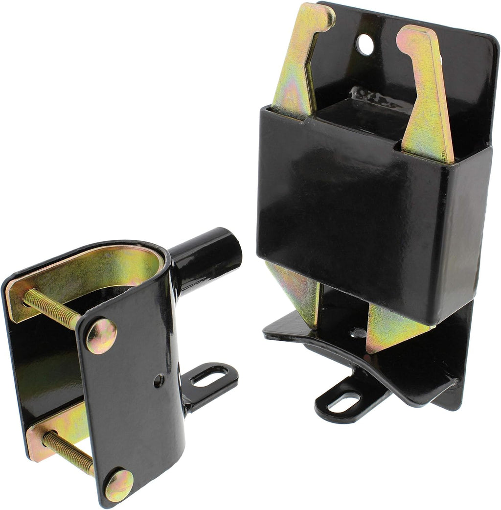 Rural365 Farm Gate Latch 2 Way Gate Latch - Black Two Way Gate Latch Livestock Cattle Gate for Horse Corrals, Ranches