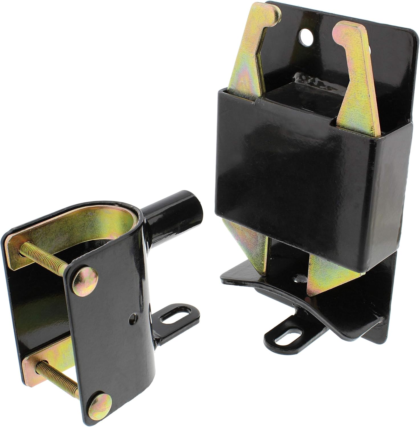Rural365 Farm Gate Latch 2 Way Gate Latch - Black Two Way Gate Latch Livestock Cattle Gate for Horse Corrals, Ranches