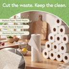 Reusable Bamboo Paper Towels, 20 Sheets, 2 Rolls