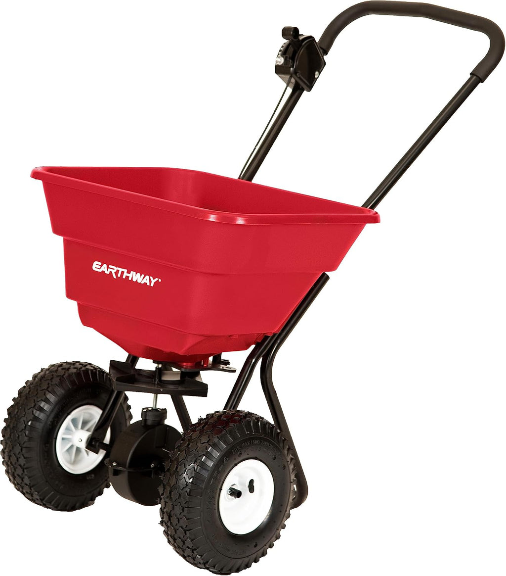 2050P 80lb Broadcast Spreader, Lawn Aerator, Fertilizer Spreader, 80lb Capacity, Pre-Assembled, with Rustproof Poly