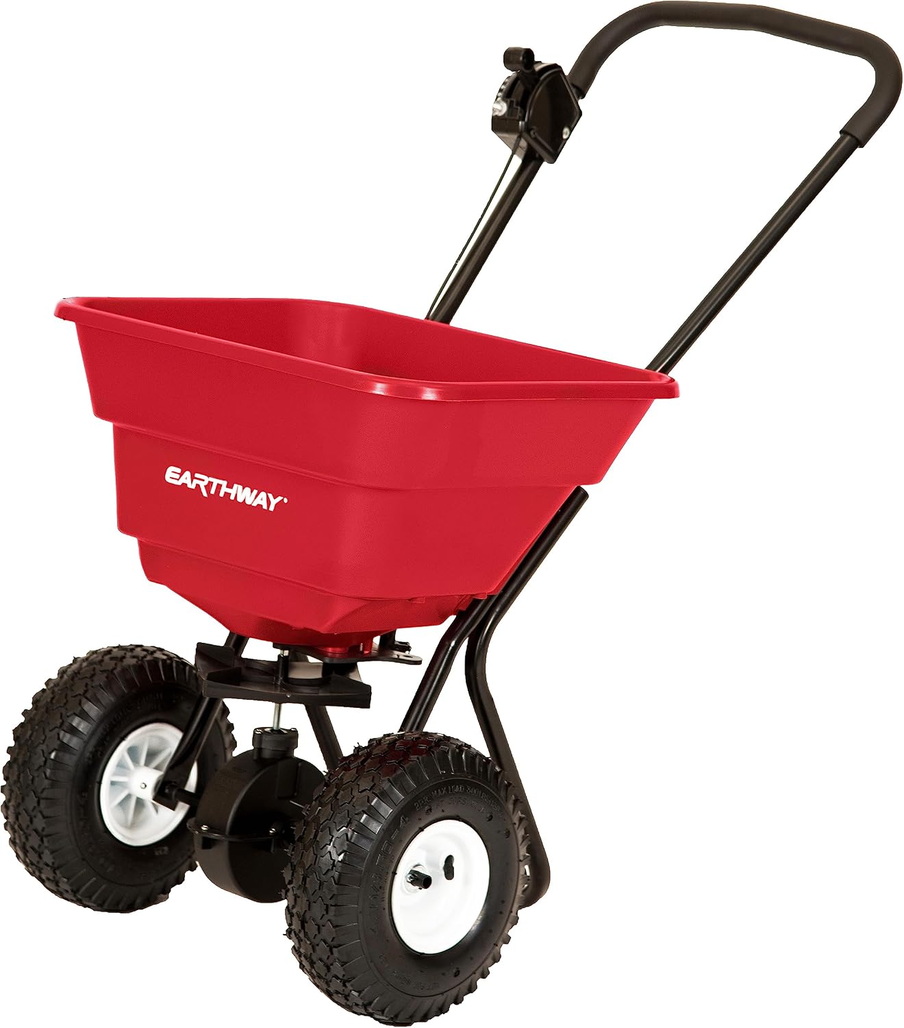 2050P 80lb Broadcast Spreader, Lawn Aerator, Fertilizer Spreader, 80lb Capacity, Pre-Assembled, with Rustproof Poly