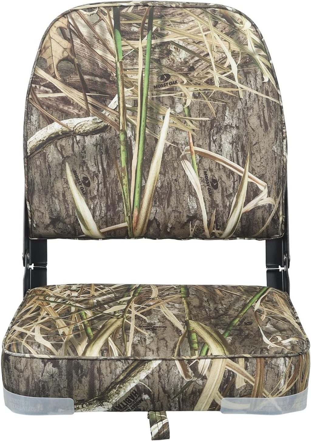Folding Boat Seats Padded Camo Fishing Boat Chair with Backrest Marine Bass Jon Boat Seat