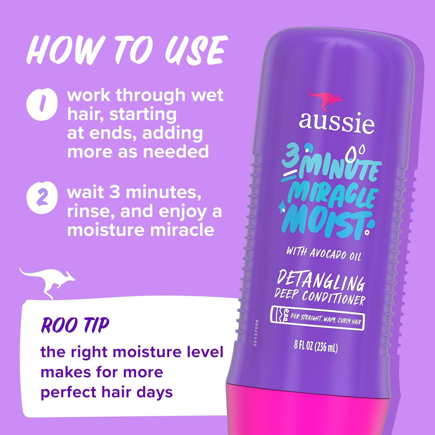 Total Miracle Hair Care Bundle: Shampoo, Conditioner, and 3 Minute Deep Treatment with Apricot & Macadamia Oil