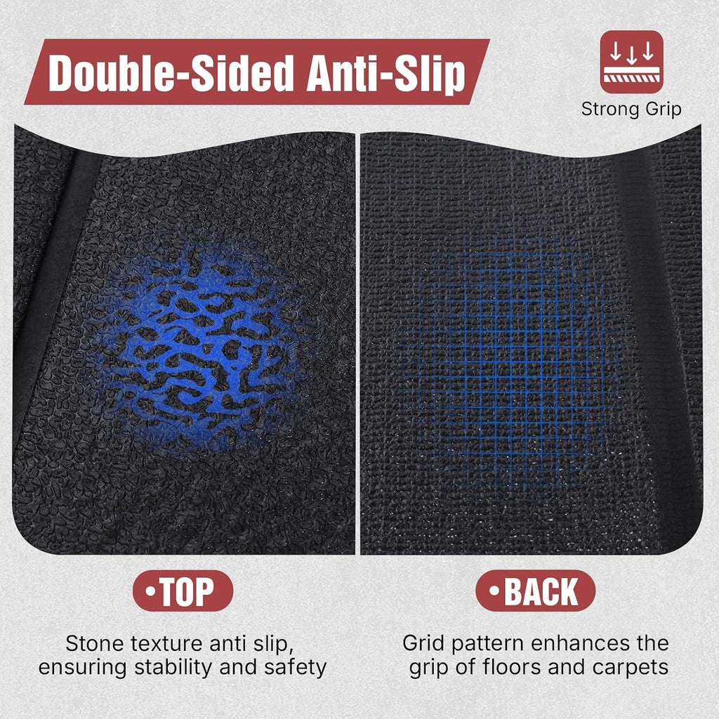 Treadmill Mat for Floor Protection, 68" × 29" Heavy Duty Exercise Equipment Mat for Home Gym, Anti-Slip Shock