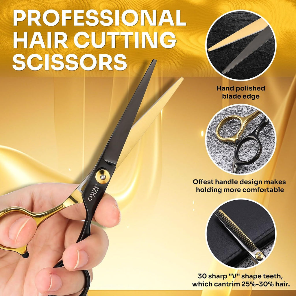 Hair Cutting Scissors Shears Kit, 6.7”Barber Shears, Professional Thinning Shears for Hair Cutting & Haircut Scissors