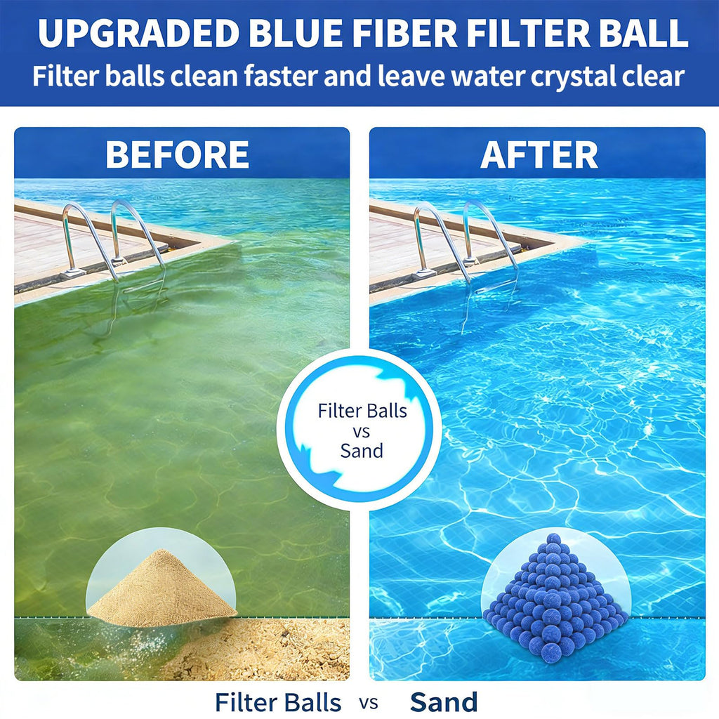 5.5LB Pool Filter Balls for Sand Filter Above Ground Inground Swimming Pool