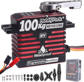 Waterproof 1380oz-in 100KG Servo 16.8V HV Servo High Torque Servo Brushless Motor Full Metal Gear RC Servo