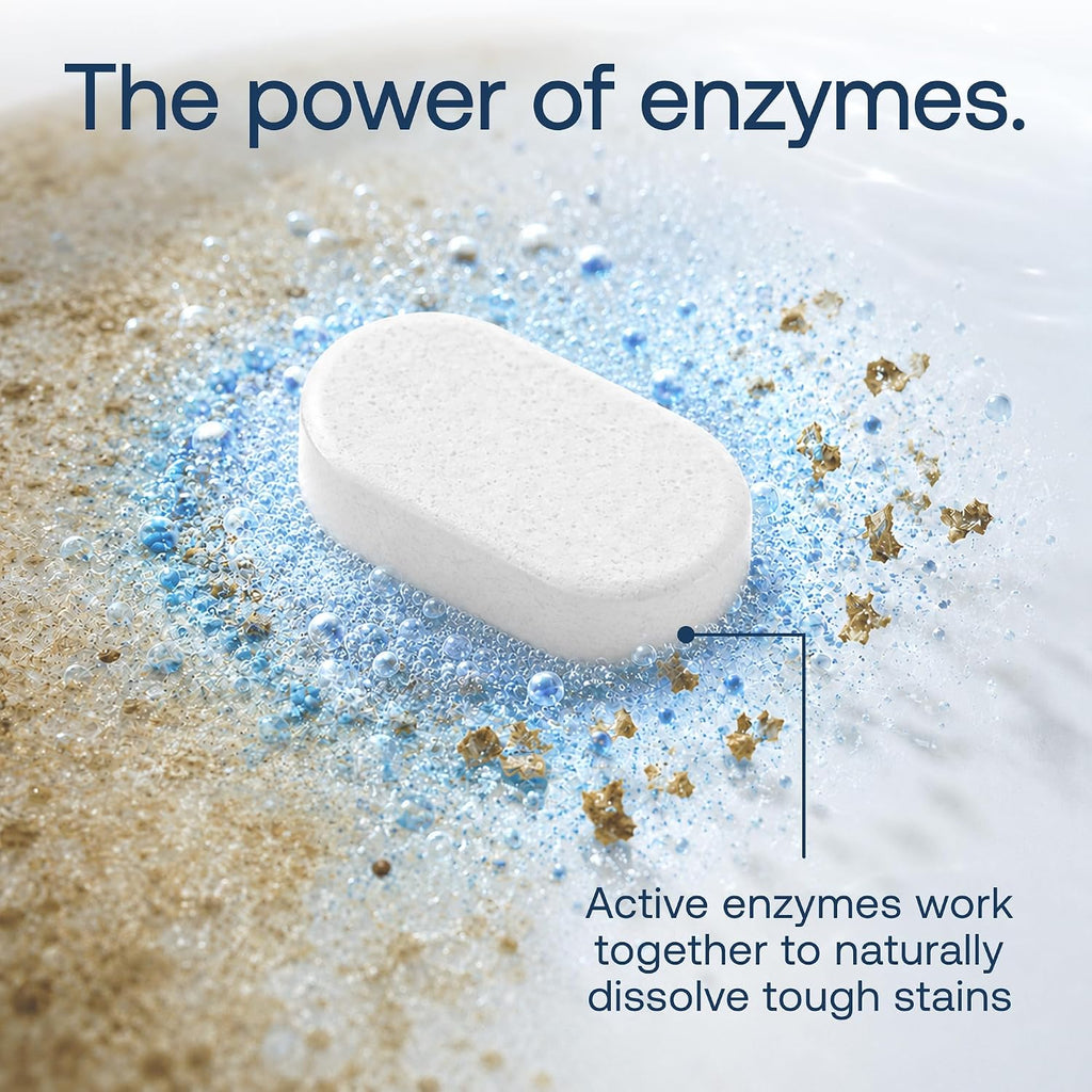 100% Plastic-Free Dishwasher Detergent Tablets, 40ct, Free & Clear