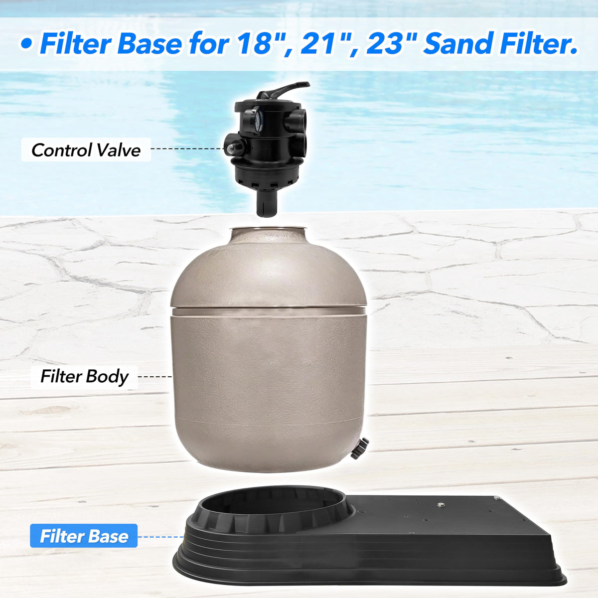 SX180K Filter Base Replacement for Hayward Pro Series S180T Sand Filter