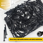 M3x35mm Screws 180pcs Hex Socket Cap 12.9 Steel Black Zinc Half Thread