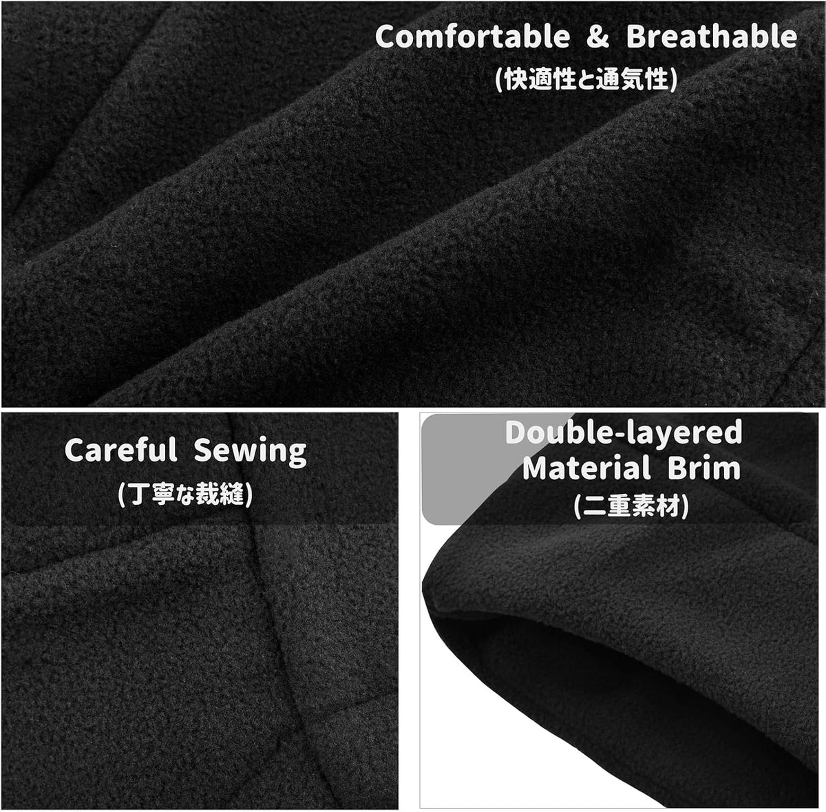 Kids Children's Balaclava Hat Fleece Ski Face Mask Winter Cap Adjustable Double Neck Warmer
