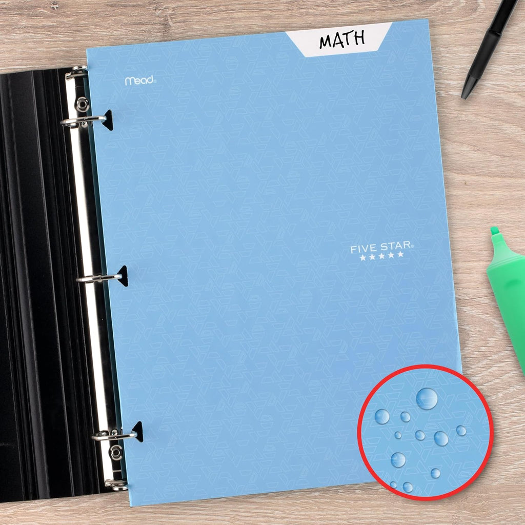 4-Pocket Folder, 6 Pack, Paper Folder, Fits 3-Ring Binders, Holds 8-1/2" x 11" Paper, Assorted Colors (38058)