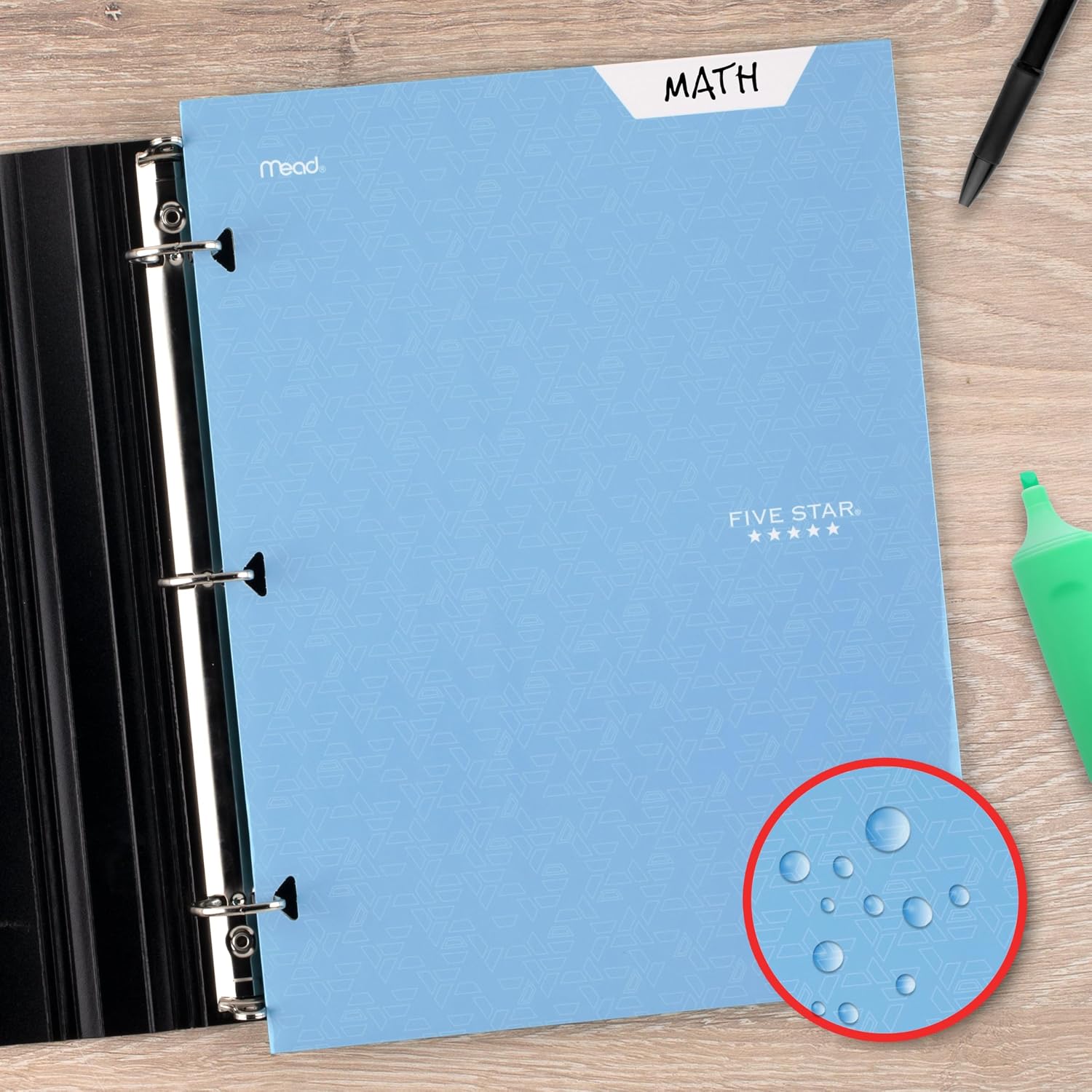 4-Pocket Folder, 6 Pack, Paper Folder, Fits 3-Ring Binders, Holds 8-1/2" x 11" Paper, Assorted Colors (38058)