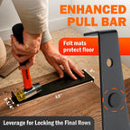 43-Piece Laminate Flooring Tools, Durable Pull Bar, Solid Double Sided Tapping Block, 40 Spacers, 33mm Double-Faced