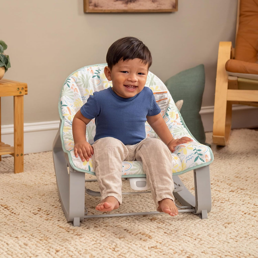 Keep Cozy 3-in-1 Grow with Me Vibrating Baby Bouncer Seat & Infant to Toddler Rocker, 0-30 Months Up to 40 lbs (Madi)