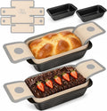 4 PCS Bread Loaf Pan with Liner Bread Pans for Homemade Bread