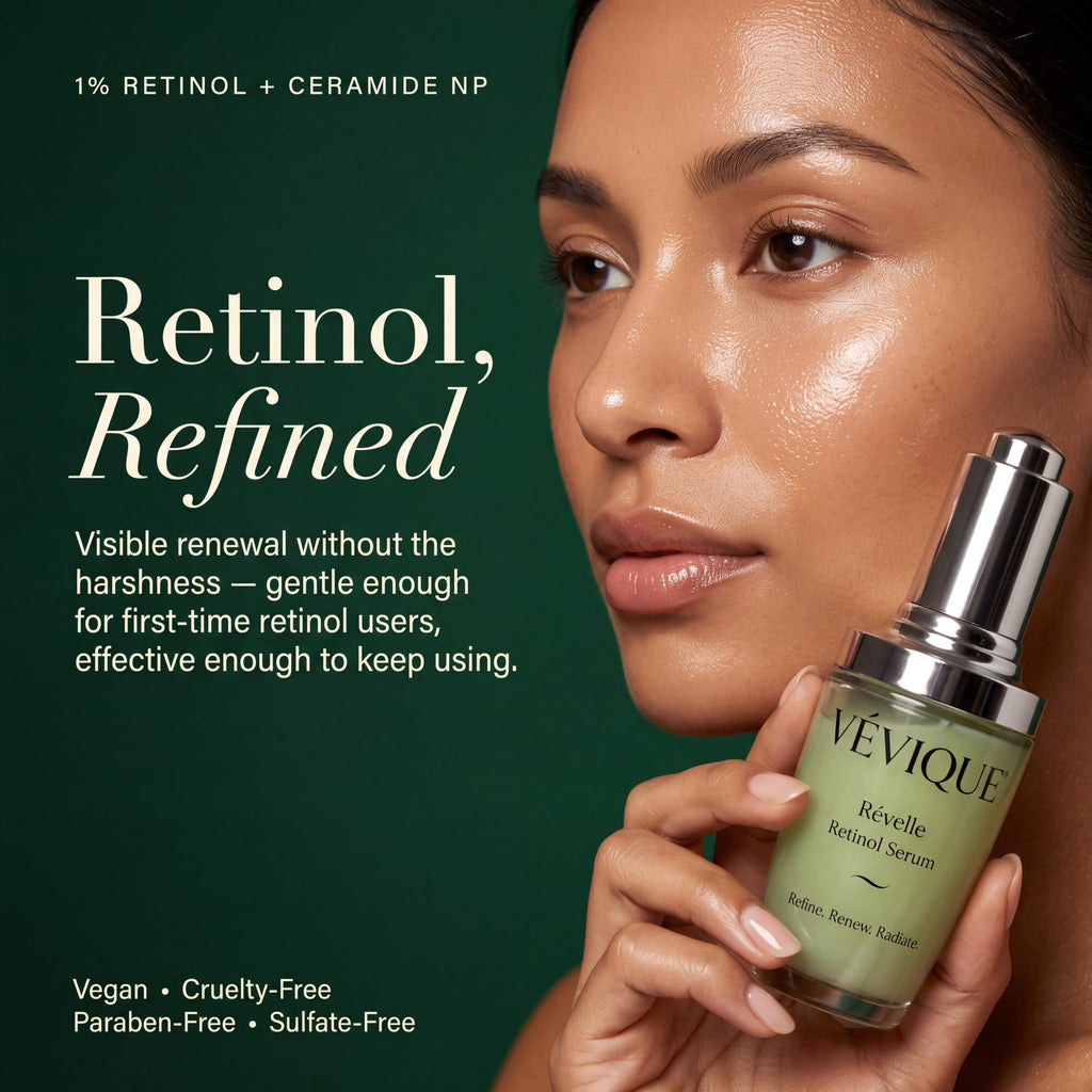 Gentle 1% Retinol Serum for Beginners with Peptides, 1 Fl Oz