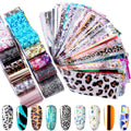 300 Sheets Nail Foils Nail Art Transfer Foil Stickers Laser Flower