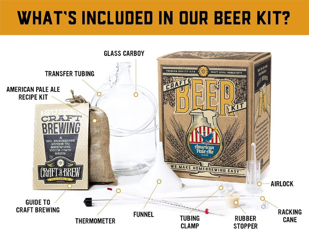 American Pale Ale - Beer Making Kit - Make Your Own Craft Beer - Complete Equipment and Supplies - Starter Home