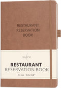 Reservation Book for Restaurant Host, Undated Hardcover, Terracotta
