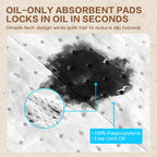 Oil Absorbent Pads Roll, 6 oz Oil-Only Absorbent Mat 15" x 50'