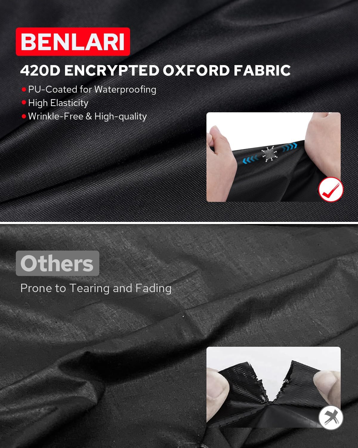 Motorcycle Cover with Side Top Box Compatible with Harley Davidson Touring Ultra Limited Street Glide Road Glide