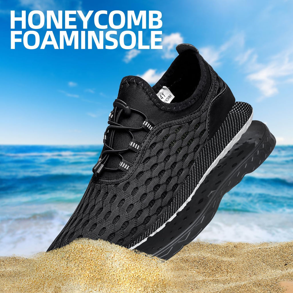 Men's Water Shoes Quick Dry for Beach Swim Pool Fishing | Adult Breathable Summer Walk Aqua Sandals for River